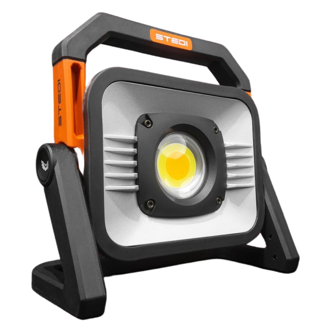 STEDI T3000 LED Area Light: Portable, Bright, Rechargeable Work Light for Outdoors