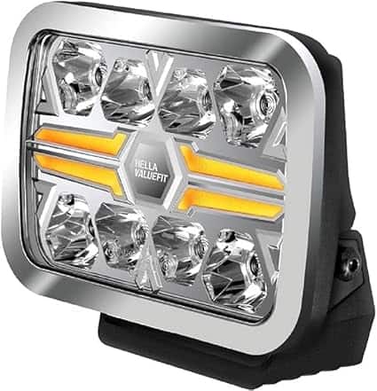 Hella Valuefit Blade 9-Inch Rectangular Chrome LED Auxiliary Driving Light