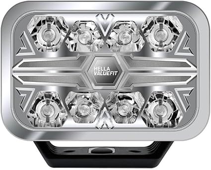 Hella Valuefit Blade 9-Inch Rectangular Chrome LED Auxiliary Driving Light