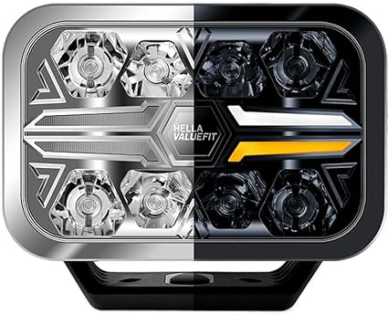 Hella Valuefit Blade 9-Inch Rectangular Chrome LED Auxiliary Driving Light