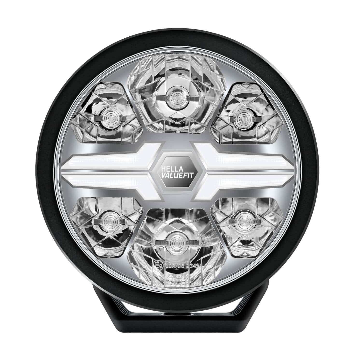 HELLA VALUEFIT Blade Round 7-inch Black LED Off-Road Driving Auxiliary Light