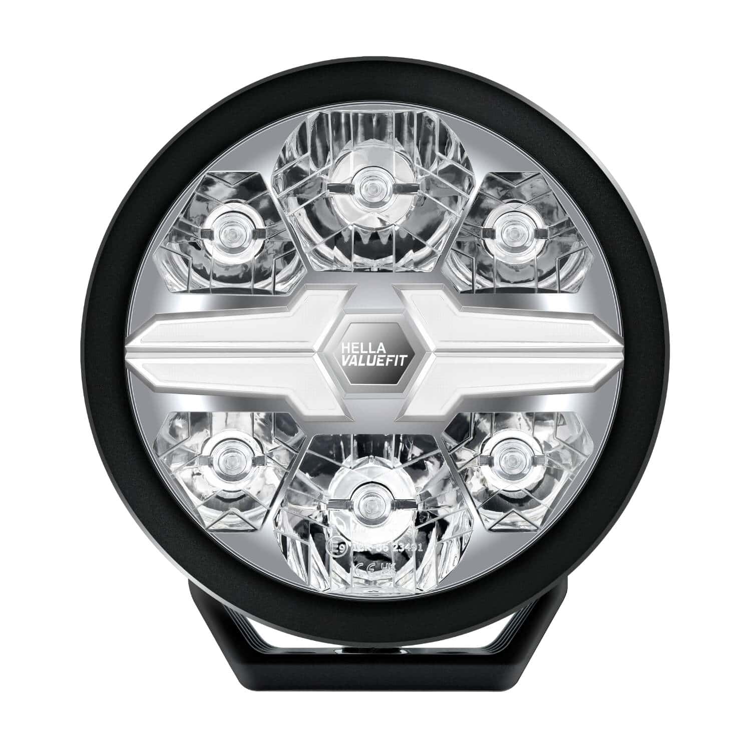 HELLA VALUEFIT Blade Round 7-inch Black LED Off-Road Driving Auxiliary Light