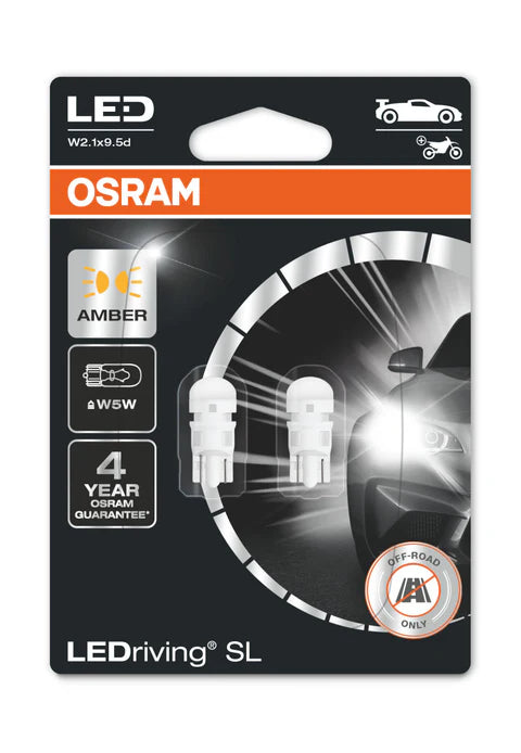 Osram W5W WY5W W2.1x9.5d AMBER
