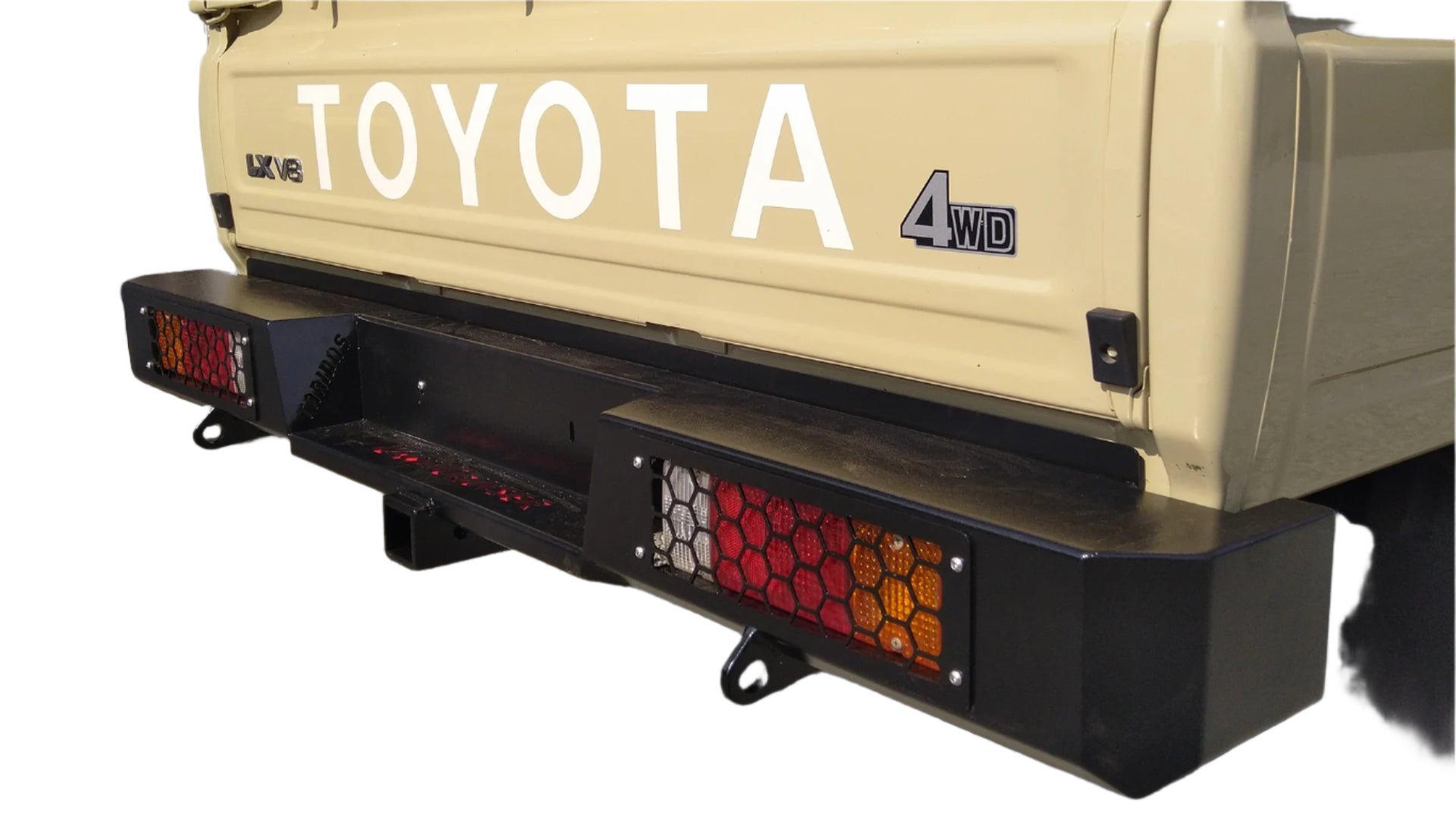 Toyota Landcruiser 79 Series Heavy-Duty Steel Rear Bumper with Towbar