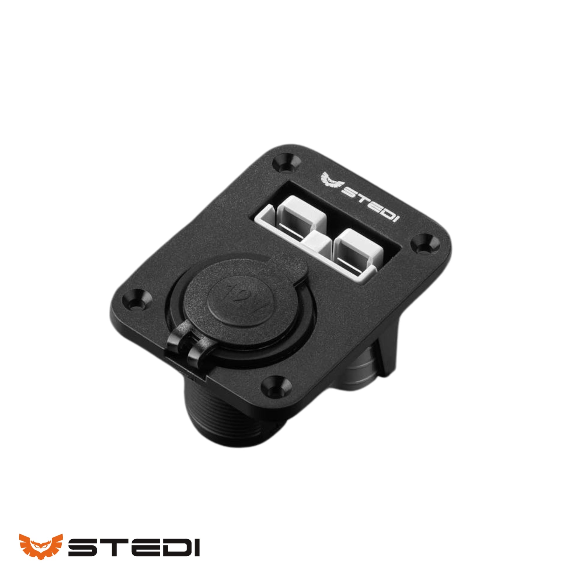STEDI Dual Anderson Cigarette Power Socket Flush Mount for 12V Vehicles