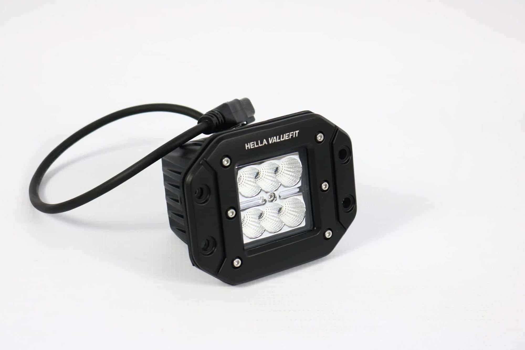 Hella ValueFit Flush Mount 6 LED Cube Light - Off-Road Driving Spot Beam