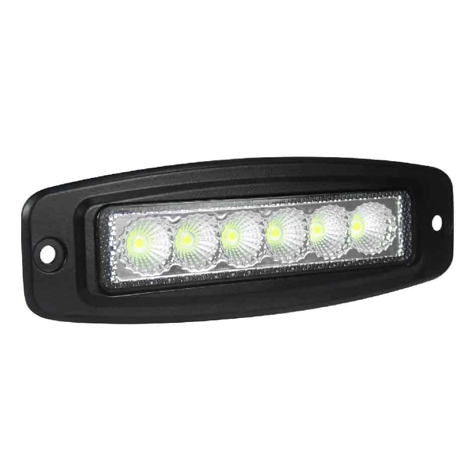 Hella ValueFit Flush Mount 6 LED Off-Road Close Range Spot Light