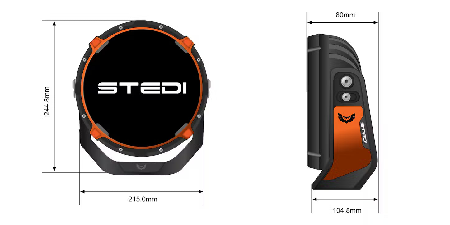 Powerful STEDI Type-X Pro Plus DRL LED Driving Lights Set for Off-Road
