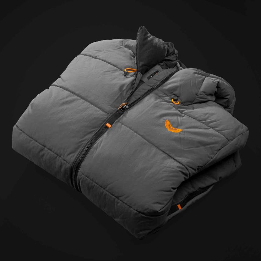 STEDI Grey Puffer Jacket Warm Insulated Outdoor Winter Coat Men's Apparel