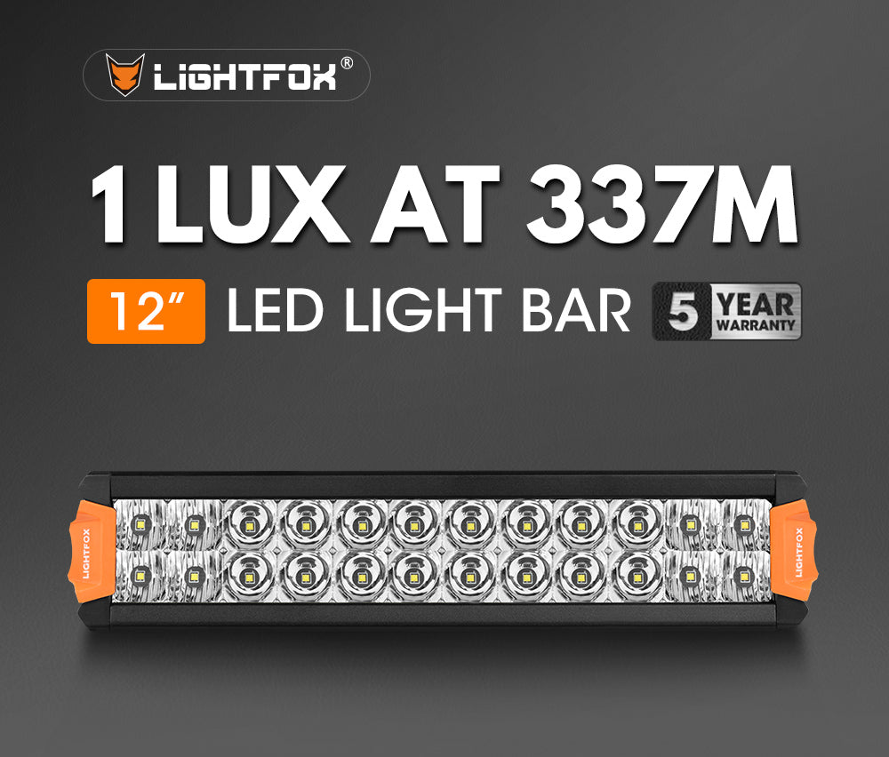 Lightfox Rigel Series 12-inch Osram LED Light Bar: 8,320 Lumens, 1,105ft Beam