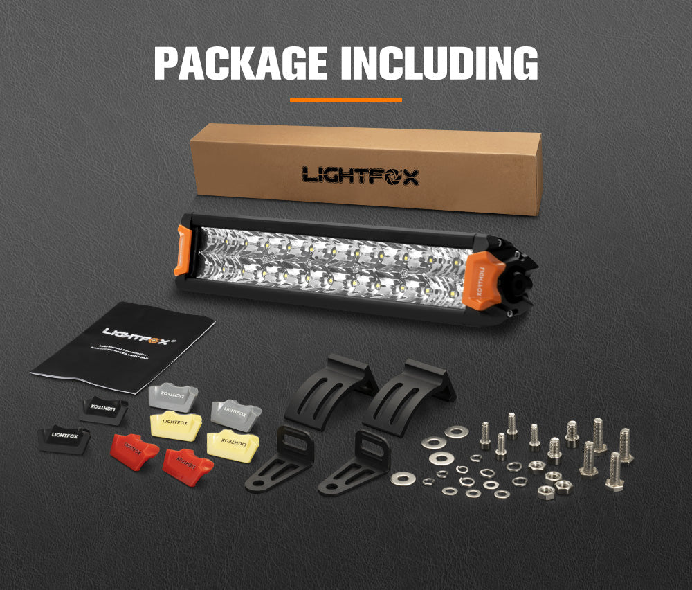 Lightfox Rigel Series 12-inch Osram LED Light Bar: 8,320 Lumens, 1,105ft Beam