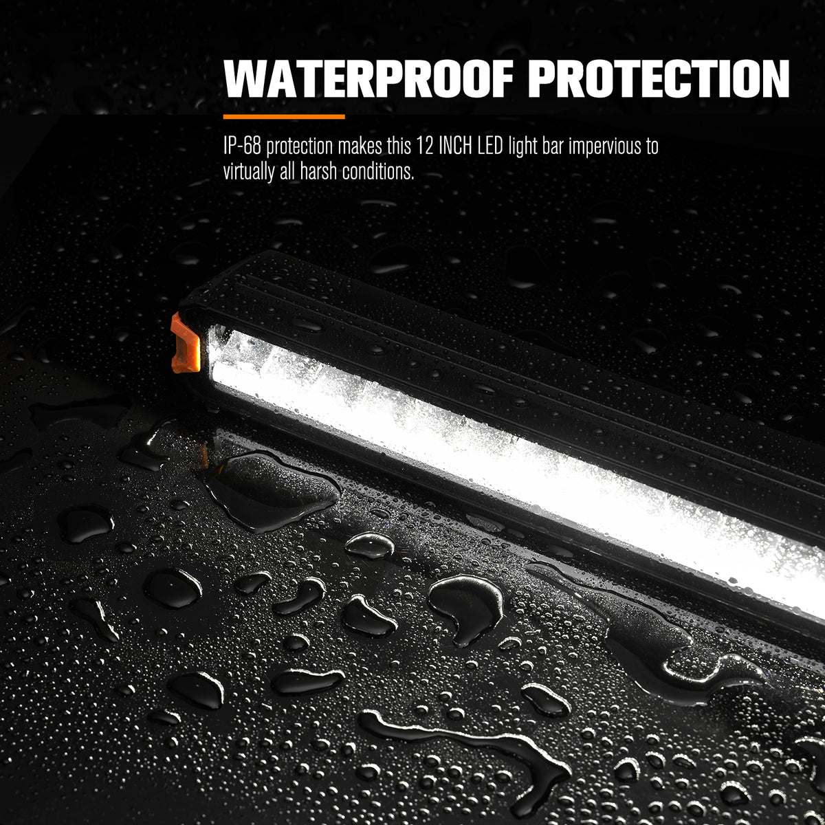 Lightfox 12-inch 8,250 Lumen IP68 Waterproof LED Light Bar Off-Road