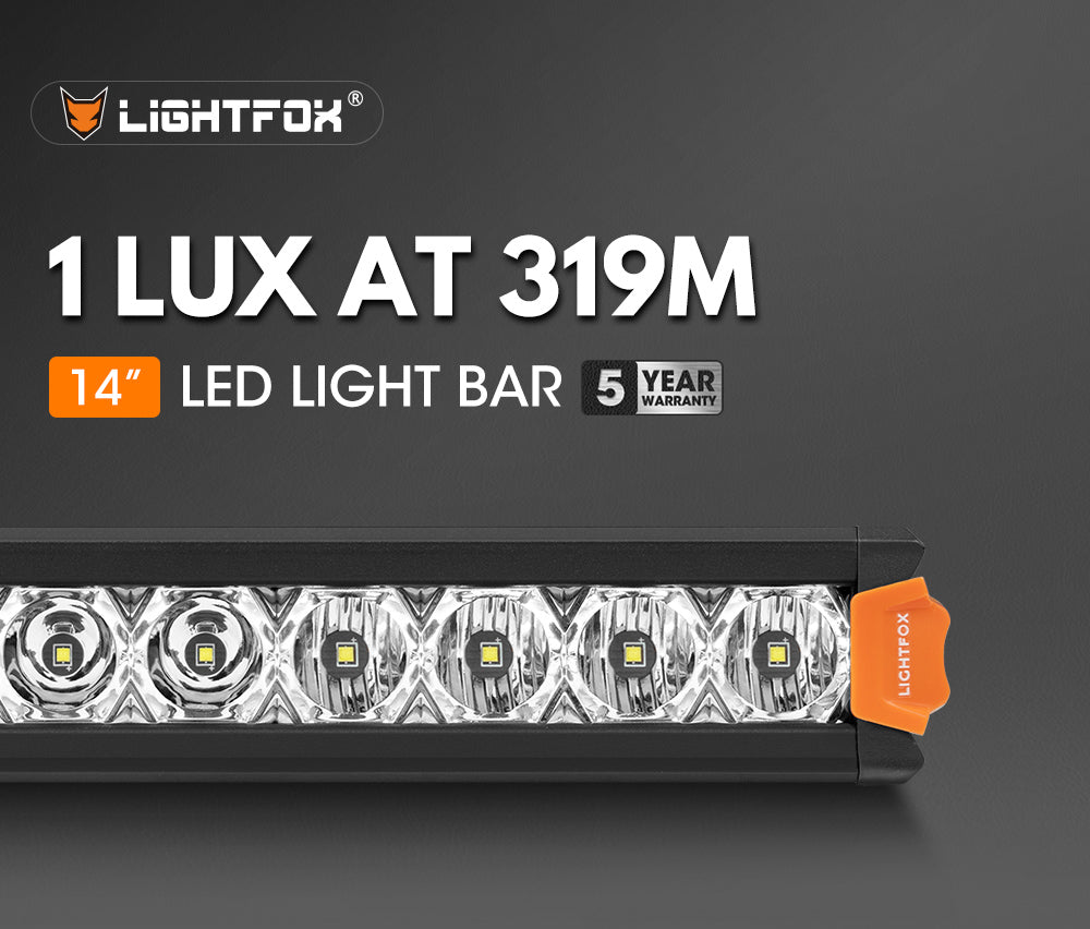 Lightfox Vega 14-inch Osram LED Light Bar: Powerful 7,548 Lumens Off-Road Illumination