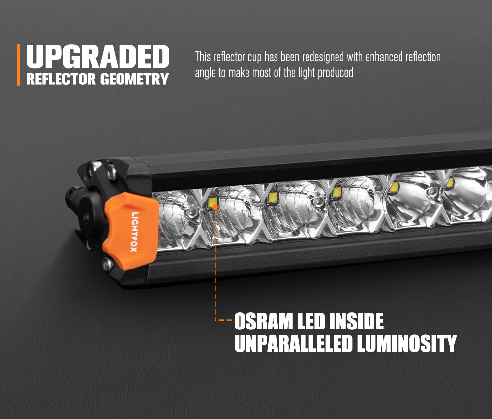 Lightfox Vega 14-inch Osram LED Light Bar: Powerful 7,548 Lumens Off-Road Illumination