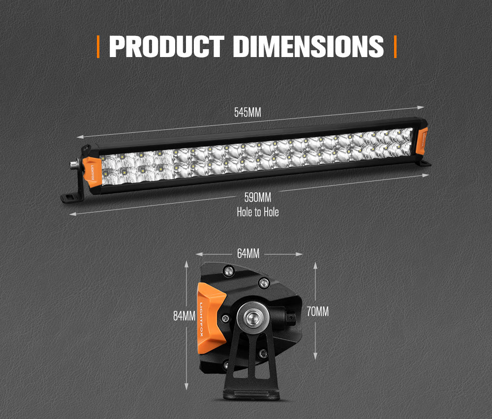 Lightfox Rigel 20-inch Osram LED Bar: 15,096 Lumen Powerful Off-Road Driving Light