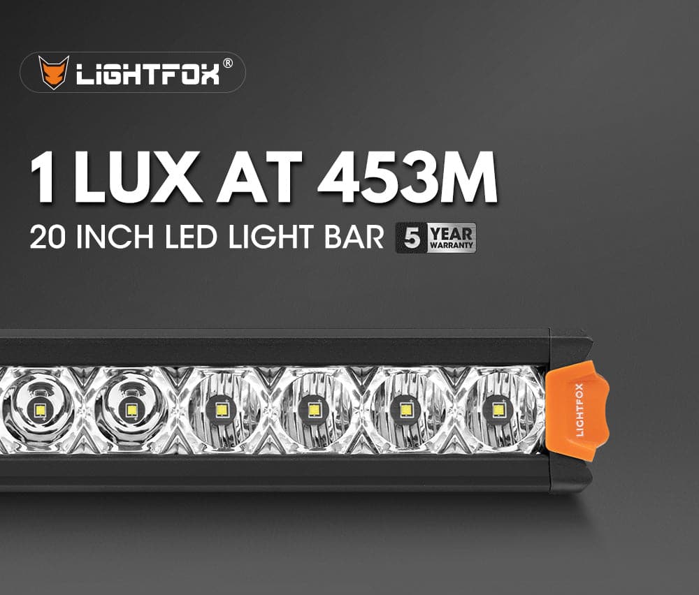 Vega Series 20-inch Osram LED Light Bar: 12,580 Lumens, 1Lux@1,486ft, Off-Road Ready