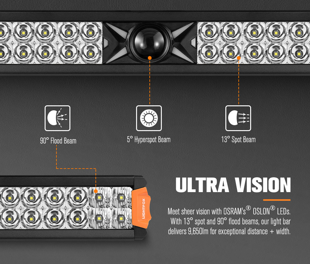 Lightfox Rigel 22-inch Osram Laser LED Light Bar for Off-Road Vehicles