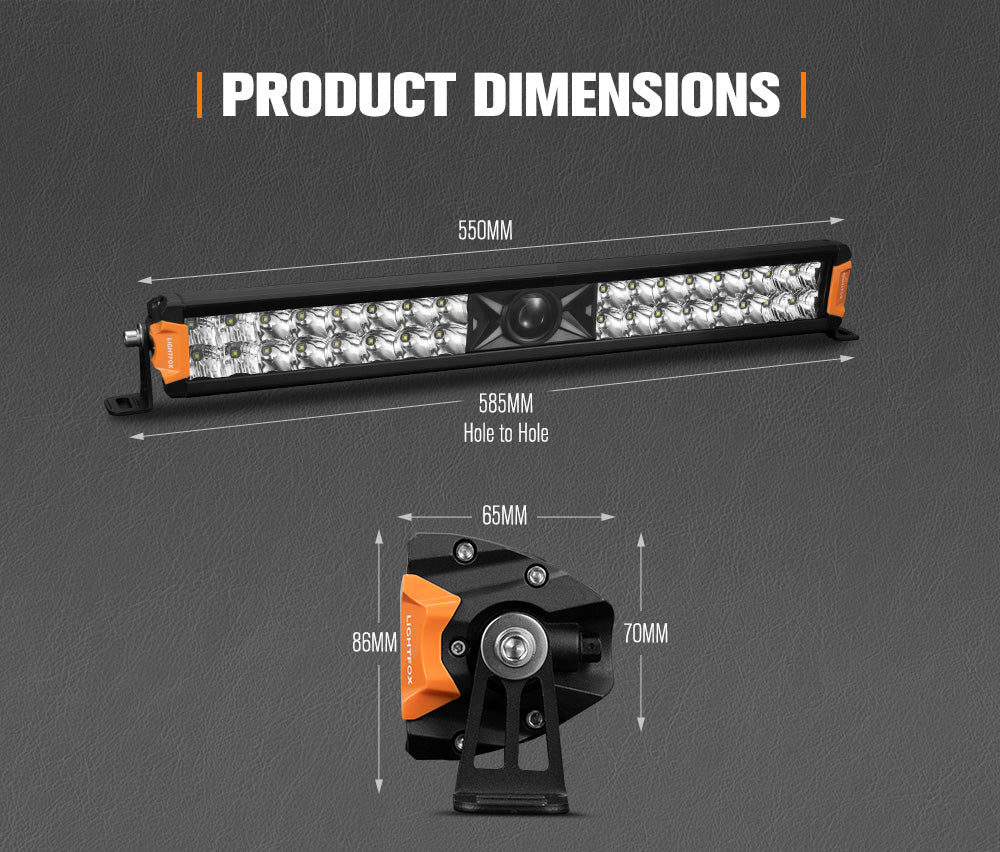 Lightfox Rigel 22-inch Osram Laser LED Light Bar for Off-Road Vehicles