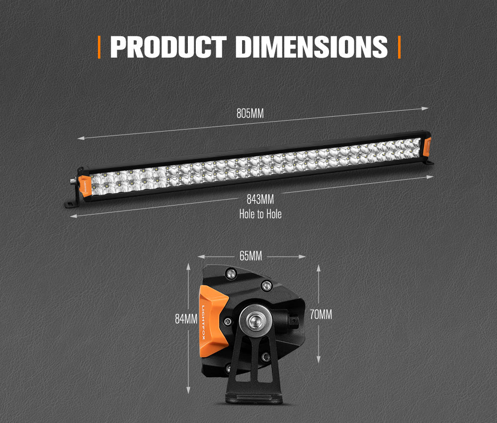 Lightfox Rigel 30-inch Osram LED Light Bar: Powerful 22,644 Lumens Off-Road Illumination