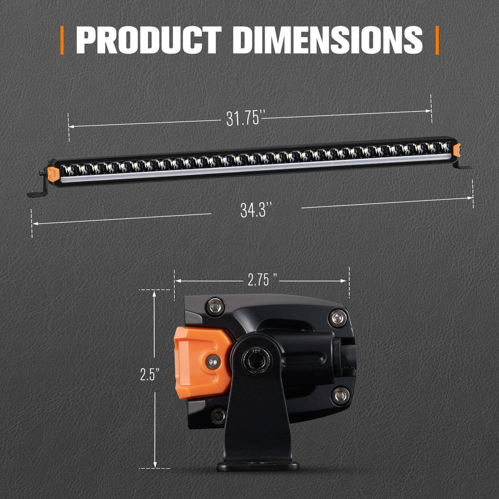 Lightfox 32-inch LED Light Bar: 15,950 Lumens, 2,215ft Beam, IP68 Rated