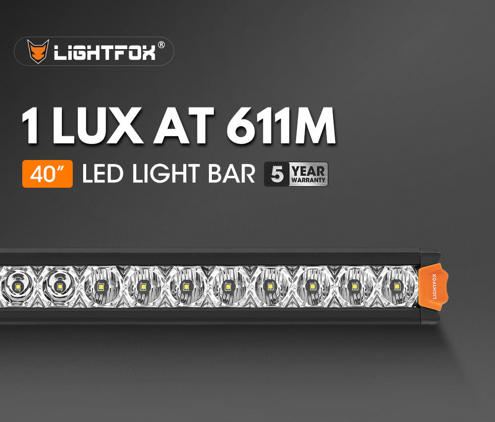 Lightfox Vega 40-inch Osram LED Bar: Powerful 611m Beam, 25,160 Lumens