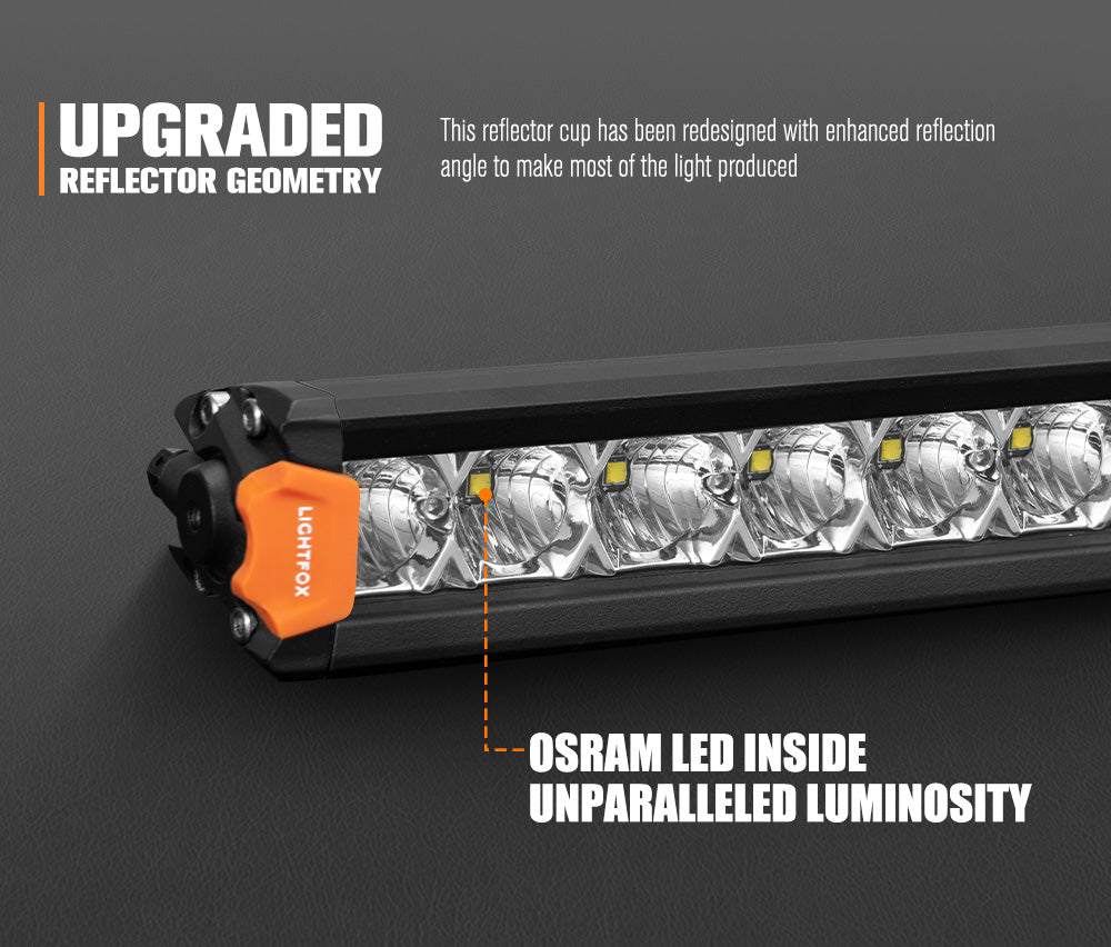 Lightfox Vega 40-inch Osram LED Bar: Powerful 611m Beam, 25,160 Lumens