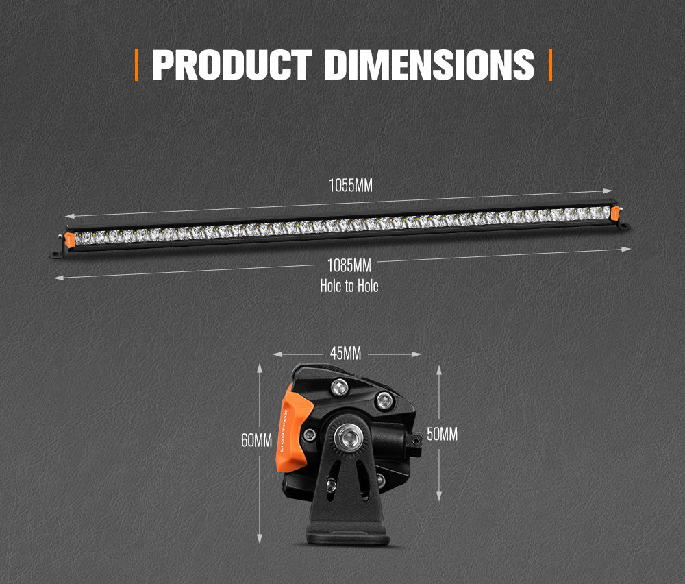 Lightfox Vega 40-inch Osram LED Bar: Powerful 611m Beam, 25,160 Lumens