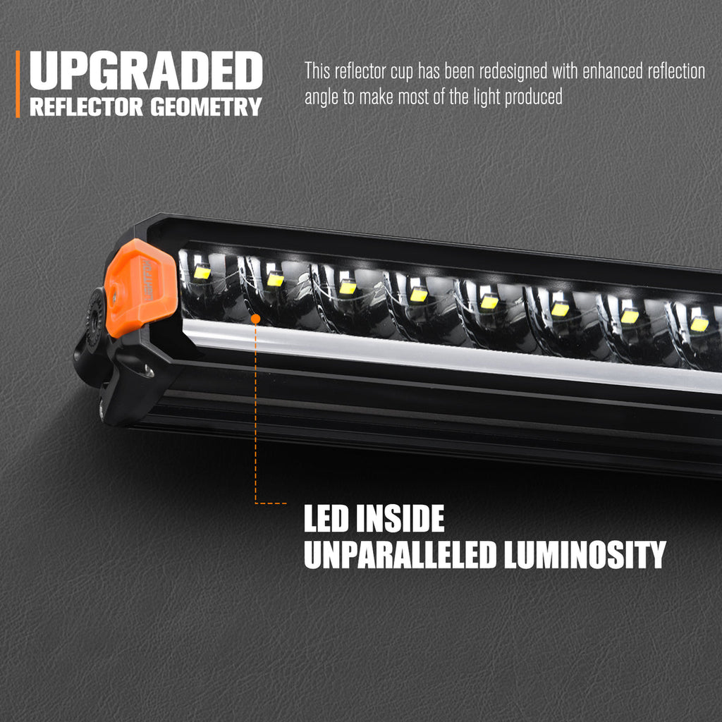 Lightfox 40-inch LED Light Bar: Ultra-Bright 18,700 Lumens, IP68 Waterproof