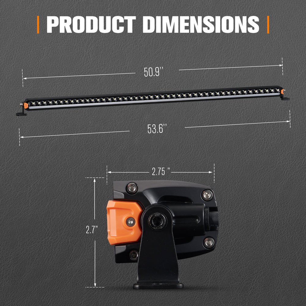 Lightfox 50-Inch High-Power LED Light Bar for Off-Road Adventures