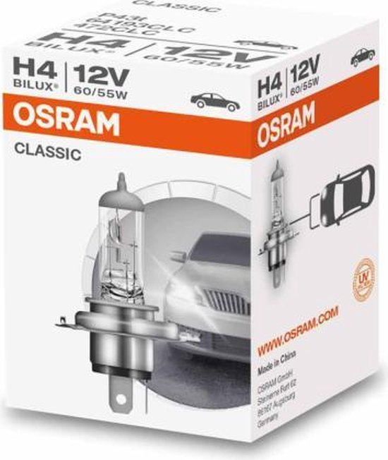 H4 Osram Classic Single Globe