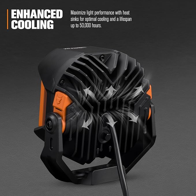 Lightfox 5-Inch Cygnus LED Pod Lights: Dual Side Shooters, IP68 Off-Road