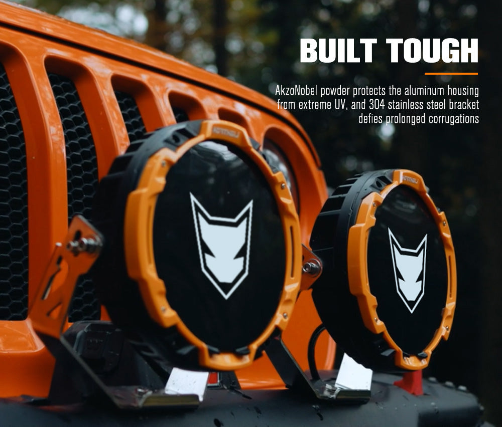 Lightfox 7/9-inch Osram LED Driving Lights: Compact, Powerful Off-Road Visibility