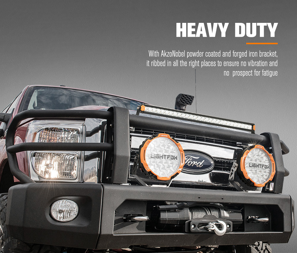 Lightfox Osram 9-inch LED Driving Lights & 28-inch Single Row Bar