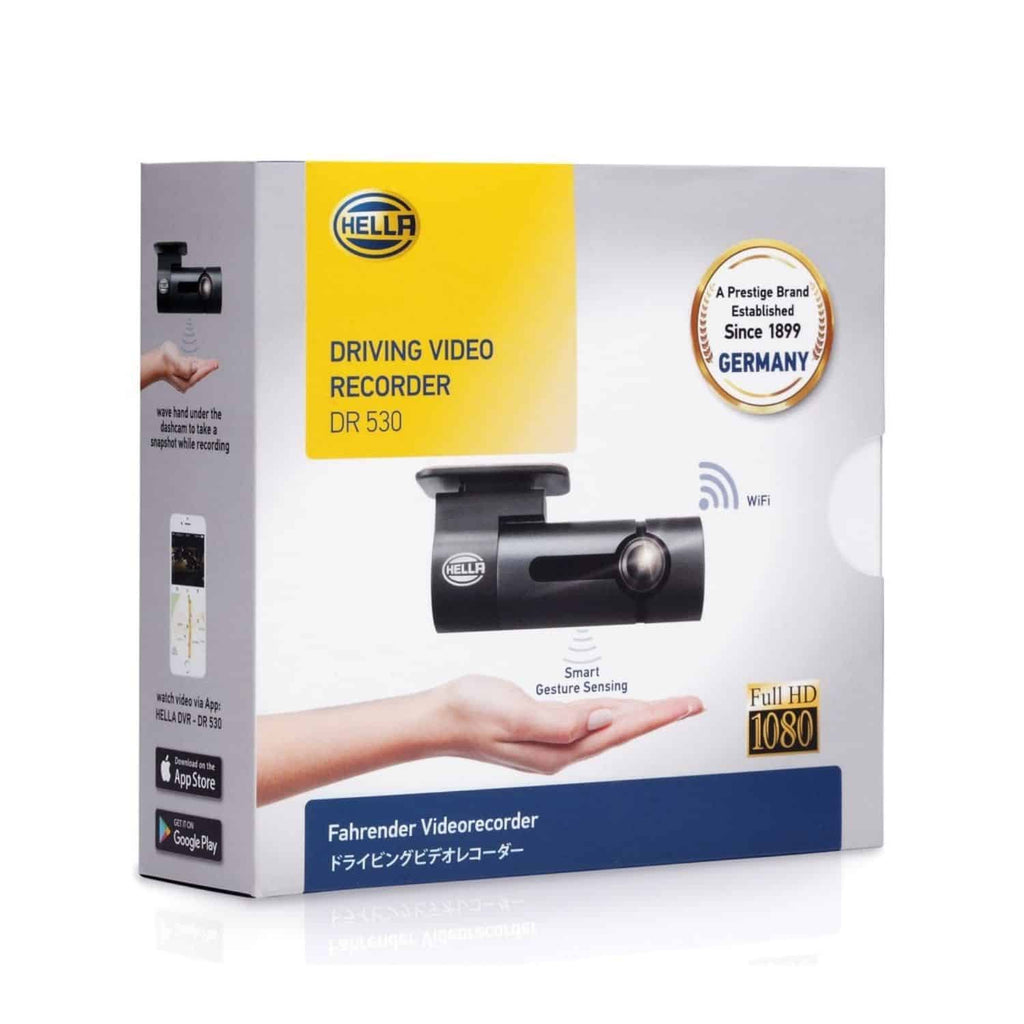 HELLA DR 530 Full HD Driving Video Recorder with GPS, WiFi, Night Vision