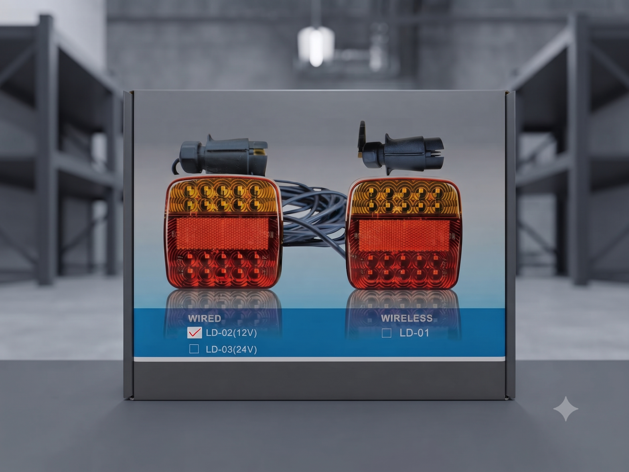 Wired Trailer Light kit set of 2 lights