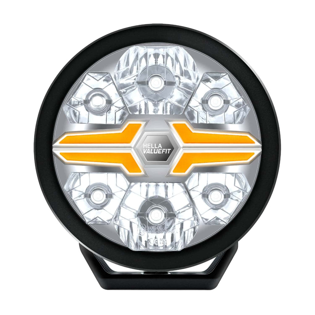 HELLA Valuefit Blade 9-inch Round Black LED Off-Road Driving Light
