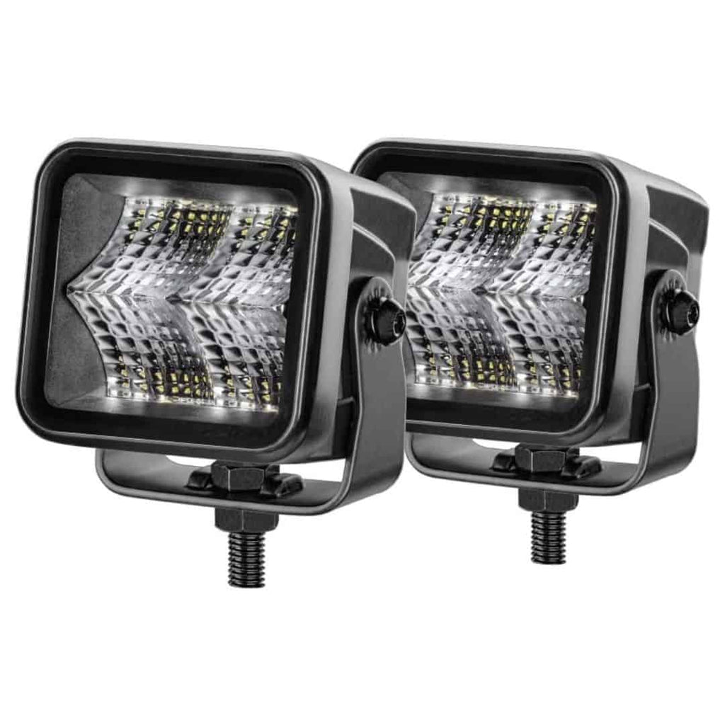 Hella Black Magic 2.7-inch LED Cube Flood Light Kit Off-Road Auxiliary