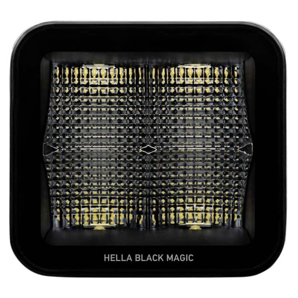 Hella Black Magic 2.7-inch LED Cube Flood Light Kit Off-Road Auxiliary