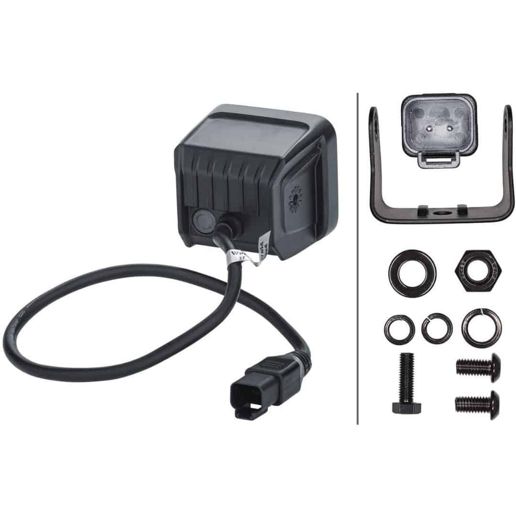 Hella Black Magic 2.7-inch LED Cube Flood Light Kit Off-Road Auxiliary