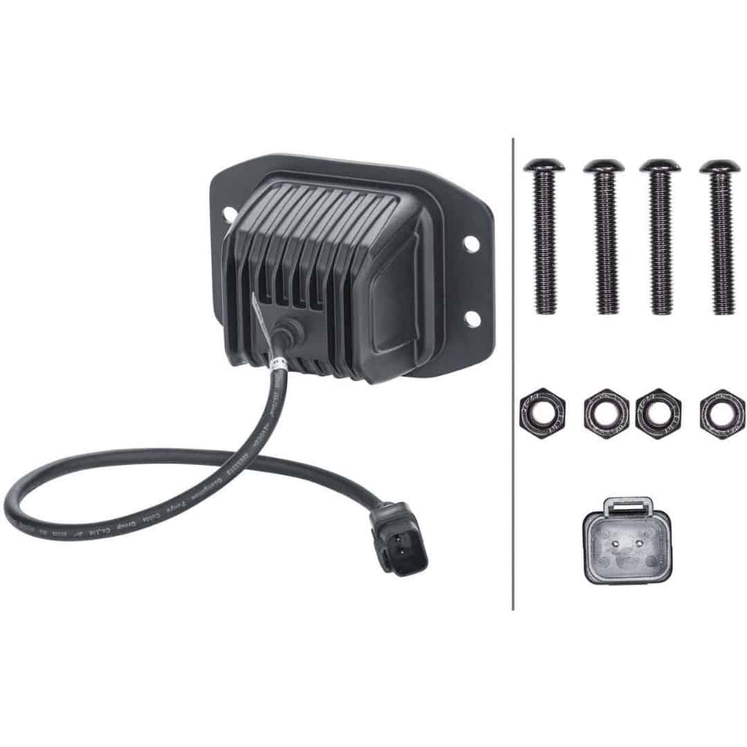 Hella Black Magic 3.2-inch LED Cube Kit: Off-Road Flood/Flush Mount Lights