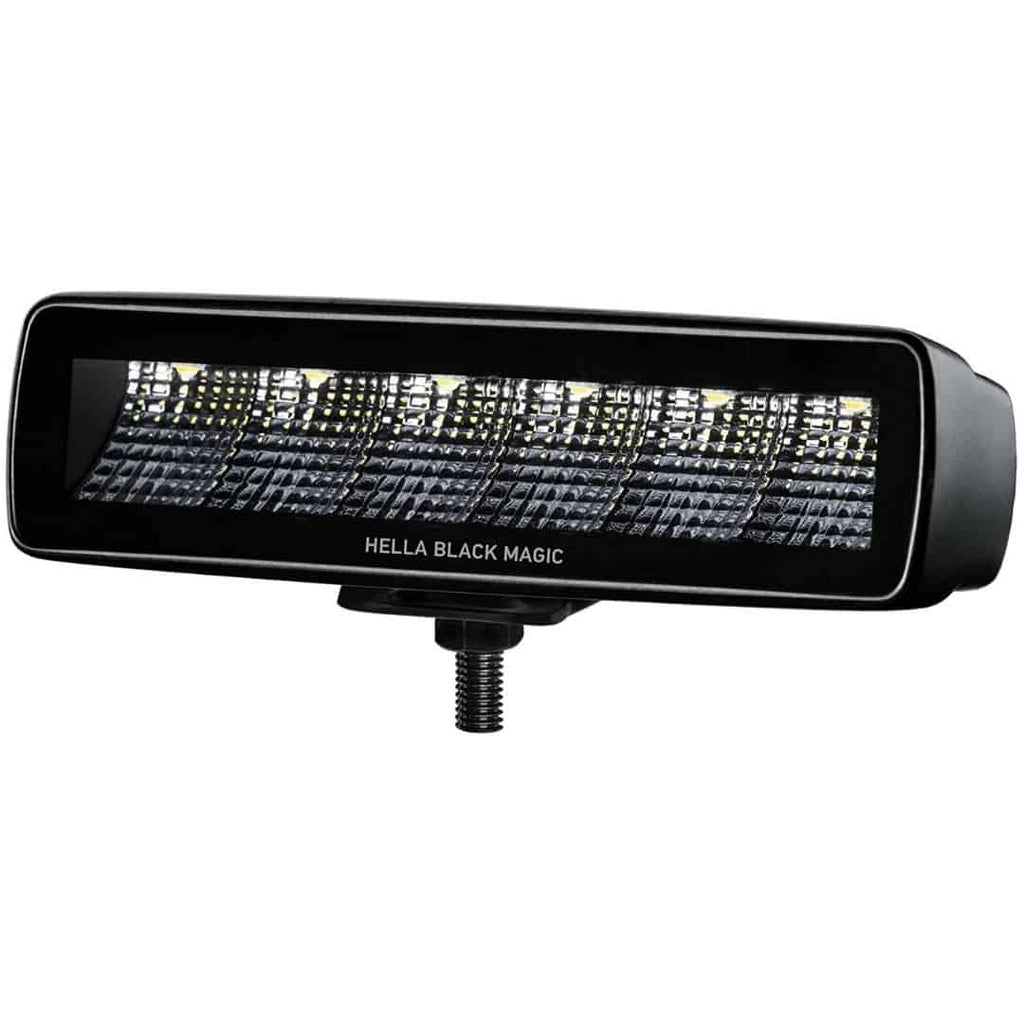 Hella Black Magic 6.2-inch Powerful LED Mini Flood Lightbar for Off-Road