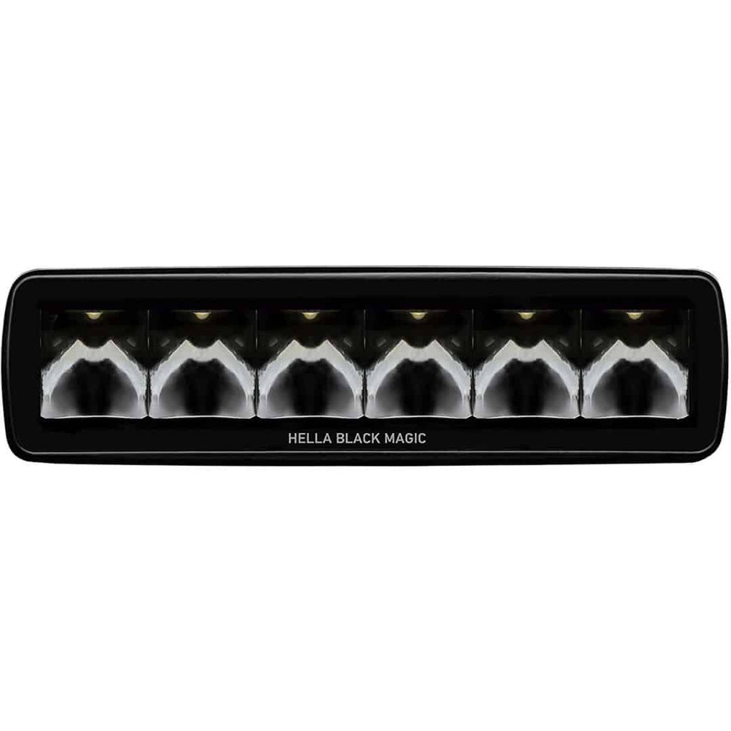 Hella Black Magic 6.2-inch LED Mini Spot Beam Lightbar for Off-Road Vehicles