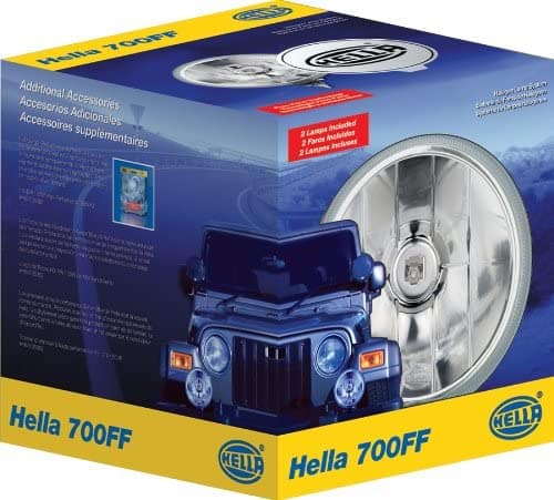 Hella Comet 700FF Driving Lamp Kit, Clear Halogen Bulbs, Rugged Off-Road
