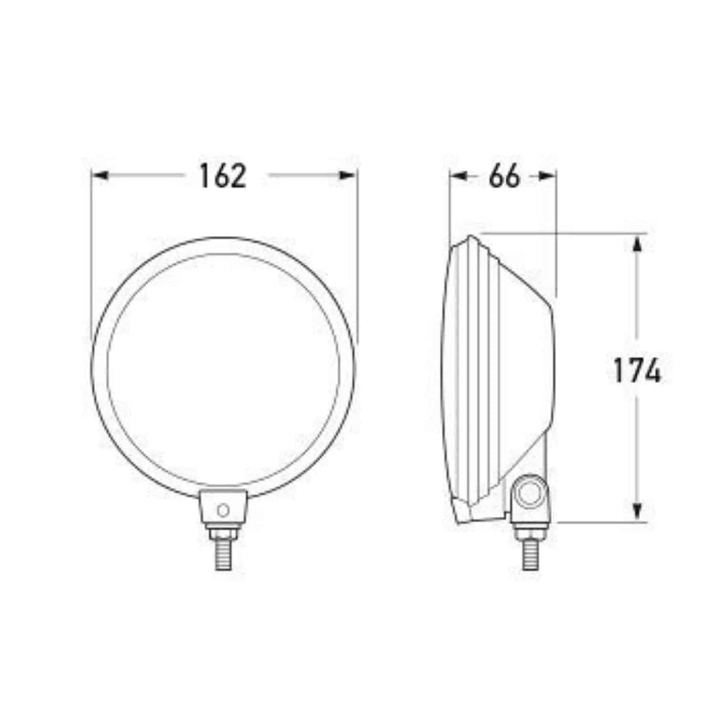 Hella Comet 500 Halogen Driving Lamp Set for Off-Road Vehicles