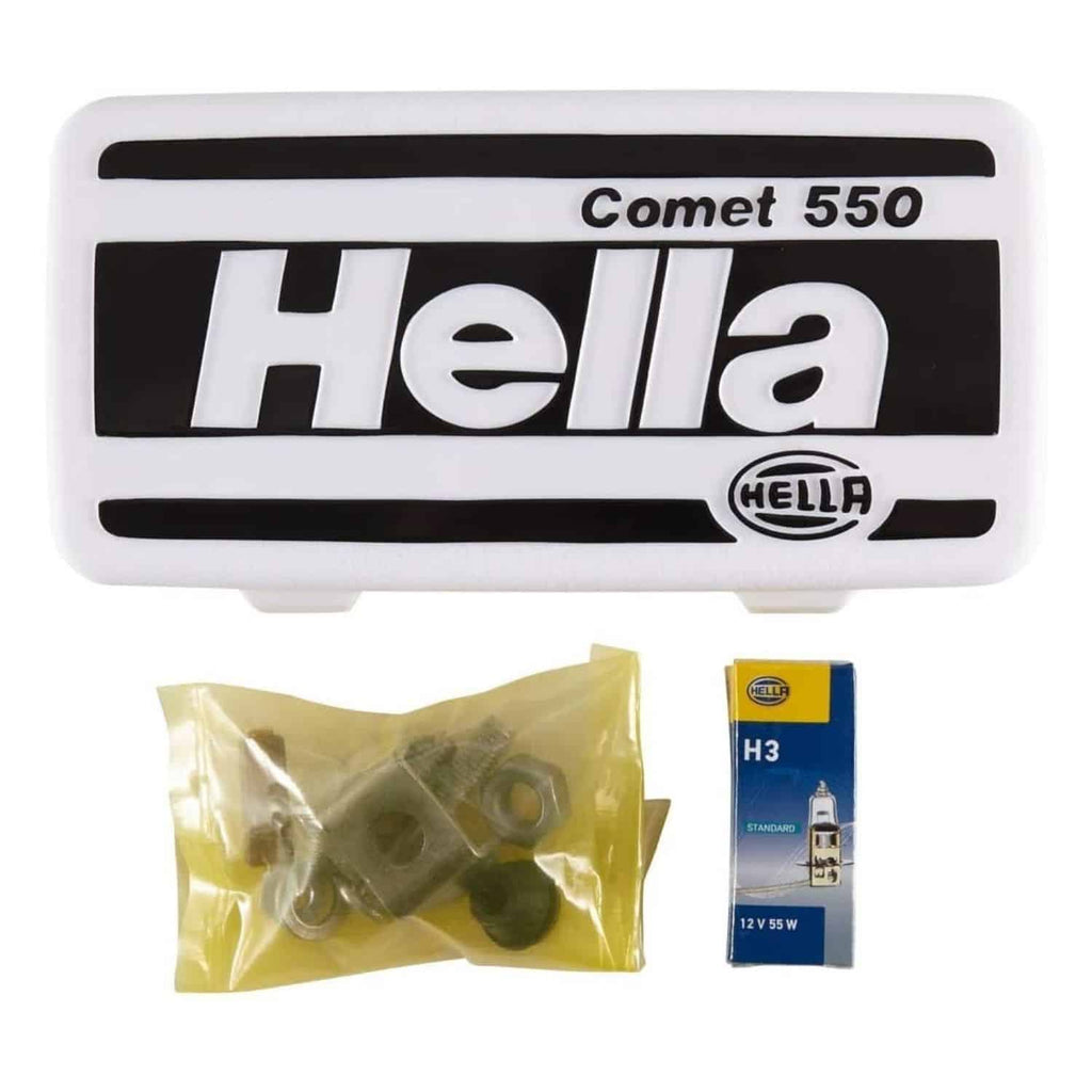 HELLA Comet 550 Halogen Driving Lamp Set for Off-Road, Rural Night Driving