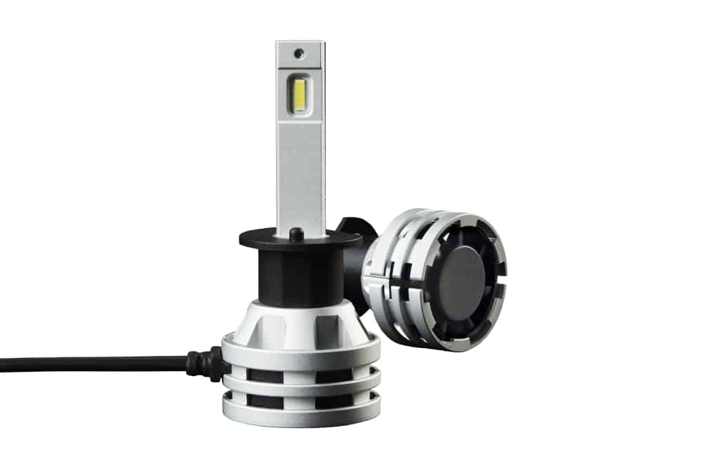 Hella H1 LED Retrofit Bulbs: Bright White Daylight Effect Headlight Upgrade Kit