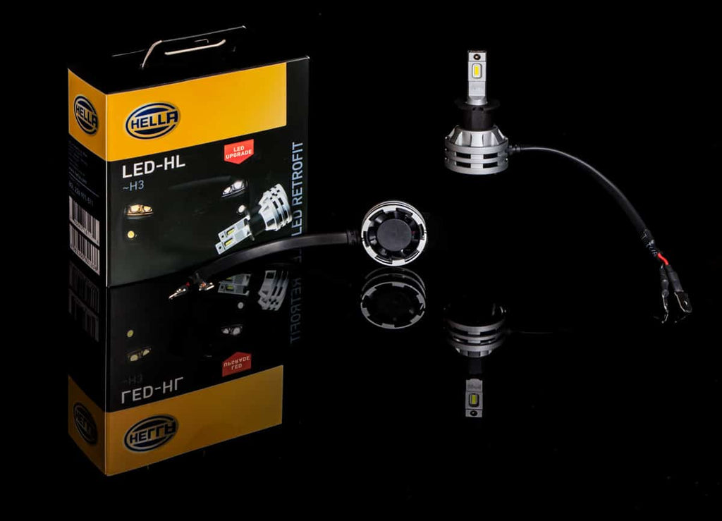 Hella H3 LED Retrofit Conversion Kit - Bright White Daylight Effect Bulbs