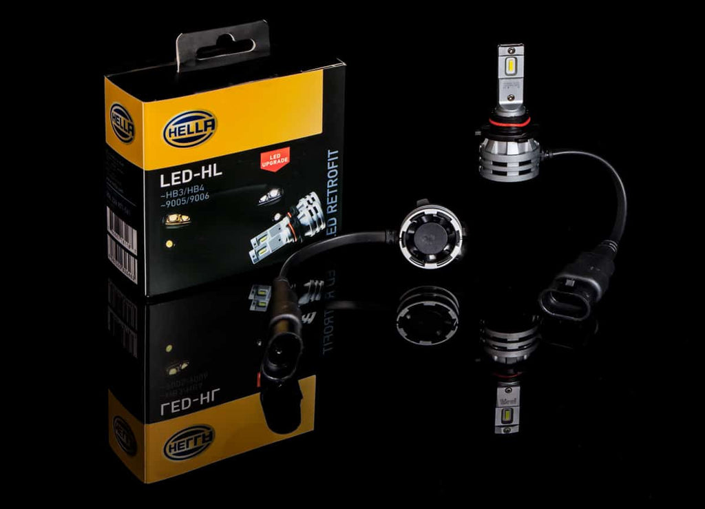 Hella HB3/HB4 LED Headlight Retrofit Conversion Kit - Brilliant White Light Upgrade