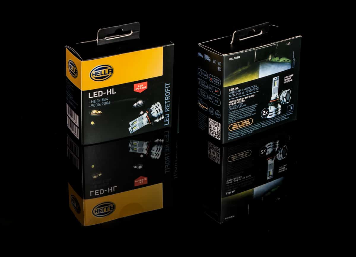 Hella HB3/HB4 LED Headlight Retrofit Conversion Kit - Brilliant White Light Upgrade