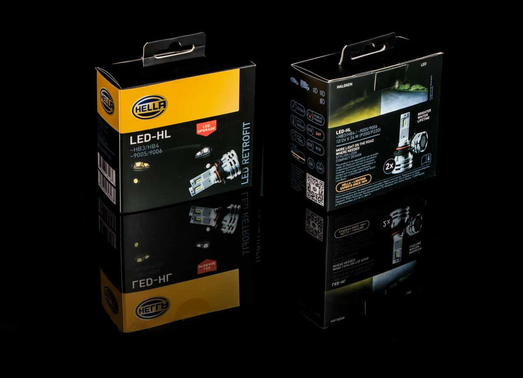 Hella HB3/HB4 LED Headlight Retrofit Conversion Kit - Brilliant White Light Upgrade